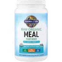 Garden of Life, RAW ekologiškas kokteilis maisto pakaitalui, lengvai saldus, 37,53 uncijos (1064 g)
