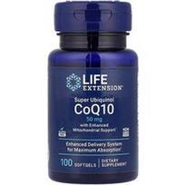 Life Extension, Superubichinolis CoQ10 su sustiprinta mitochondrijų parama, 50 mg, 100 minkštųjų kapsulių