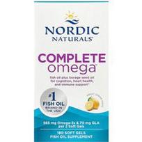 Nordic Naturals, „Complete Omega™“, citrinų skonio, 180 minkštųjų kapsulių