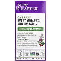 New Chapter, „One Daily Every Woman's™“ multivitaminai, 72 vegetariškos tabletės