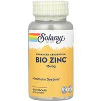 Solaray, Bio Zinc™, 15 mg, 100 daržovių kapsulių