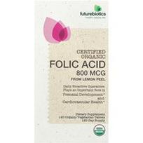 Futurebiotics, Folio rūgštis iš citrinos žievelės, 800 mcg, 120 ekologiškų vegetariškų tablečių