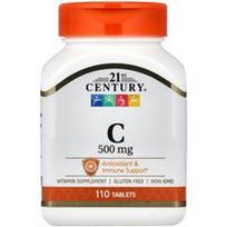 21st Century, Vitaminas C, 500 mg, 110 tablečių
