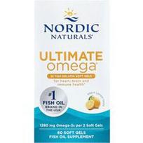 Nordic Naturals, „Ultimate Omega®“, citrinų skonio, 60 minkštųjų kapsulių (640 mg vienoje minkštojoje kapsulėje)