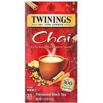 Twinings, Aromatizuota juodoji arbata, Chai, 25 arbatos maišeliai, 1.76 oz (50 g)