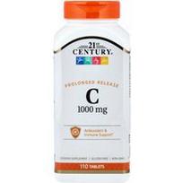 21st Century, Vitaminas C, pailginto atpalaidavimo, 1000 mg, 110 tablečių