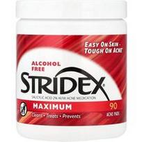 Stridex, Maksimalus, be alkoholio, 90 spuogų kempinėlių