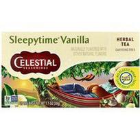 Celestial Seasonings, Žolelių arbata, mieguistoji® vanilė, be kofeino, 20 arbatos maišelių, 1.1 uncijos (30 g)
