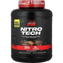 MuscleTech, Nitro-Tech® išrūgų baltymai, pieniškas šokoladas, 4 svarai (1,81 kg)