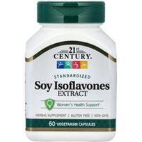 21st Century, Sojų izoflavonų ekstraktas, standartizuotas, 60 vegetariškų kapsulių (50 mg vienoje kapsulėje)