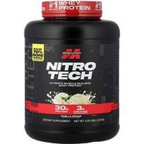 MuscleTech, Nitro-Tech™ išrūgų baltymai, vanilinis kremas, 4 svarai (1,81 kg)