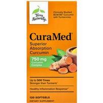 Terry Naturally, CuraMed®, puikios absorbcijos kurkuminas, 120 minkštųjų gelių