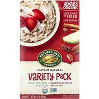 Nature's Path, Ekologiški greitai paruošiami avižiniai dribsniai, įvairovės pakuotė, 8 pakeliai, 14 uncijų (400 g)
