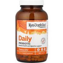 Kyolic, Kyo-Dophilus, kasdienis probiotikas, 3 milijardai KFV, 360 kapsulių