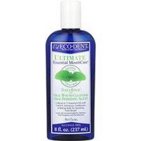 Eco-Dent, „Ultimate Essential MouthCare®“, „DailyRinse™“ ir burnos žaizdų valiklis / valymo priemonė, be alkoholio, putojančio švarumo mėtų skonio, 237 ml