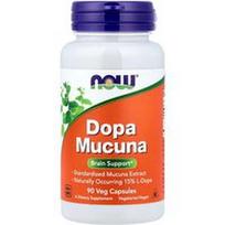 NOW Foods, Dopa Mucuna, 90 vegetariškų kapsulių