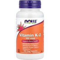 NOW Foods, Vitaminas K-2, 100 mcg, 100 vegetariškų kapsulių