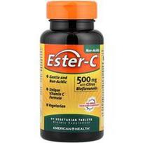 American Health, Ester-C® su citrusinių vaisių bioflavonoidais, 90 vegetariškų tablečių