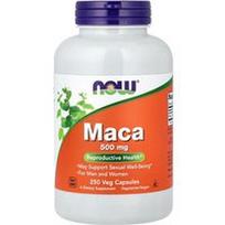 NOW Foods, Maca, 500 mg, 250 daržovių kapsulių