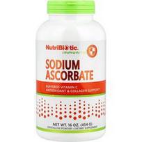 NutriBiotic, Imunitetas, natrio askorbatas, kristaliniai milteliai, 454 g (16 uncijų)