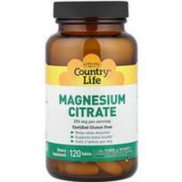 Country Life, Magnio citratas, 120 tablečių
