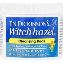 Dickinson Brands, TN „Dickinson's® Witch Hazel®“ valomosios kempinėlės, be kvapiklių, 60 valomųjų kempinėlių