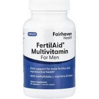Fairhaven Health, FertilAid® Multivitaminas vyrams, 90 kapsulių