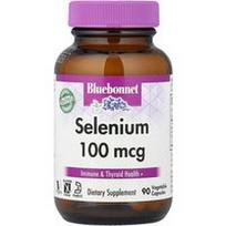 Bluebonnet Nutrition, Selenas, 100 mcg, 90 augalinių kapsulių