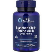 Life Extension, Šakotos grandinės aminorūgštys, laisva forma, 90 kapsulių