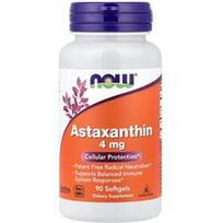 NOW Foods, Astaksantinas, 4 mg, 90 minkštųjų kapsulių