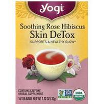 Yogi Tea, Odos detoksikacija, raminamasis rožių hibiskas, 16 arbatos pakelių, 32 g