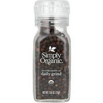 Simply Organic, Kasdien malti juodieji pipirai, 75 g
