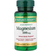 Nature's Bounty, Magnis, didelės koncentracijos, 500 mg, 100 dengtų tablečių