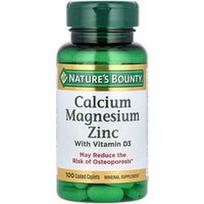 Nature's Bounty, Kalcio, magnio ir cinko su vitaminu D3, 100 dengtų tablečių