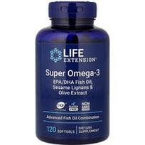 Life Extension, Super Omega-3, 120 minkštųjų kapsulių