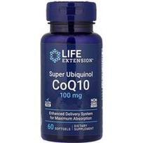 Life Extension, Super Ubiquinol CoQ10, 100 mg, 60 minkštųjų gelių