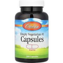 Carlson, Tuščios vegetariškos #1 kapsulės, 200 kapsulių