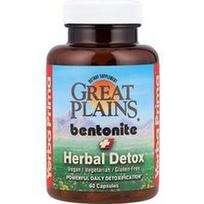 Yerba Prima, „Great Plains®“ bentonitas + žolelių detoksas, 60 kapsulių