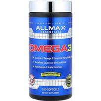 ALLMAX, Essentials, Omega-3, 180 minkštųjų kapsulių