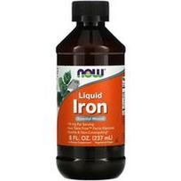 NOW Foods, Skysta geležis, 18 mg, 8 fl oz (237 ml)