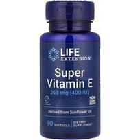 Life Extension, Super vitaminas E, 268 mg (400 TV), 90 minkštųjų gelių