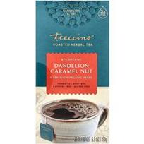 Teeccino, Skrudinta žolelių arbata, kiaulpienių karamelės riešutas, be kofeino, 25 arbatos maišeliai, 5.3 uncijos (150 g)