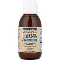 Wiley's Finest, Laukinių Aliaskos žuvų taukai, Peak Omega-3, natūrali citrina, 125 ml