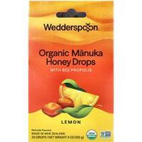 Wedderspoon, Organinio Manuka medaus lašai su bičių propoliu ir citrina, 20 lašų, 120 g