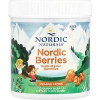 Nordic Naturals, Šiaurės šalių uogos, multivitaminų guminukai, nuo 3 metų, apelsinų ir citrinų, 120 guminukų