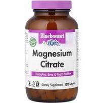 Bluebonnet Nutrition, Magnio citratas, 120 kapsulių (200 mg vienoje kapsulėje)