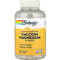 Solaray, Kalcio magnio santykis 2:1, 180 VegCaps