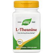 Nature's Way, L-teaninas, 180 veganiškų kapsulių (100 mg vienoje kapsulėje)