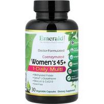 Emerald Laboratories, Koenzimuotas moterims 45+ 1 kartą per dieną vartojamas multivitaminų kompleksas, 30 daržovių kapsulių