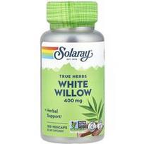 Solaray, Tikros žolelės, baltasis gluosnis, 400 mg, 100 VegCaps